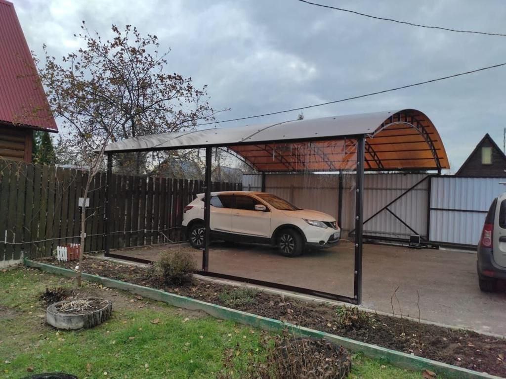 Прозрачные шторы ПВХ для навеса под автомобиль в Унече
